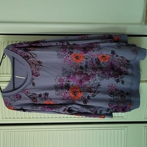 Purple & Floral Free People sweater
